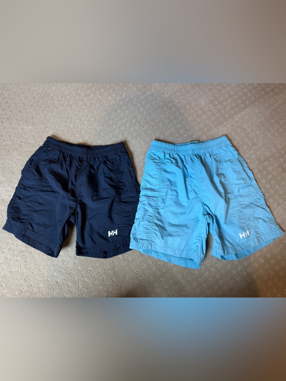 Helly Hansen Navy and Light Blue Men's Bathing Suits EUC